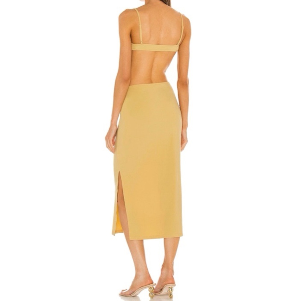 WeWoreWhat Ruched Cutout Jersey Knit Midi Dress - Picture 5 of 11